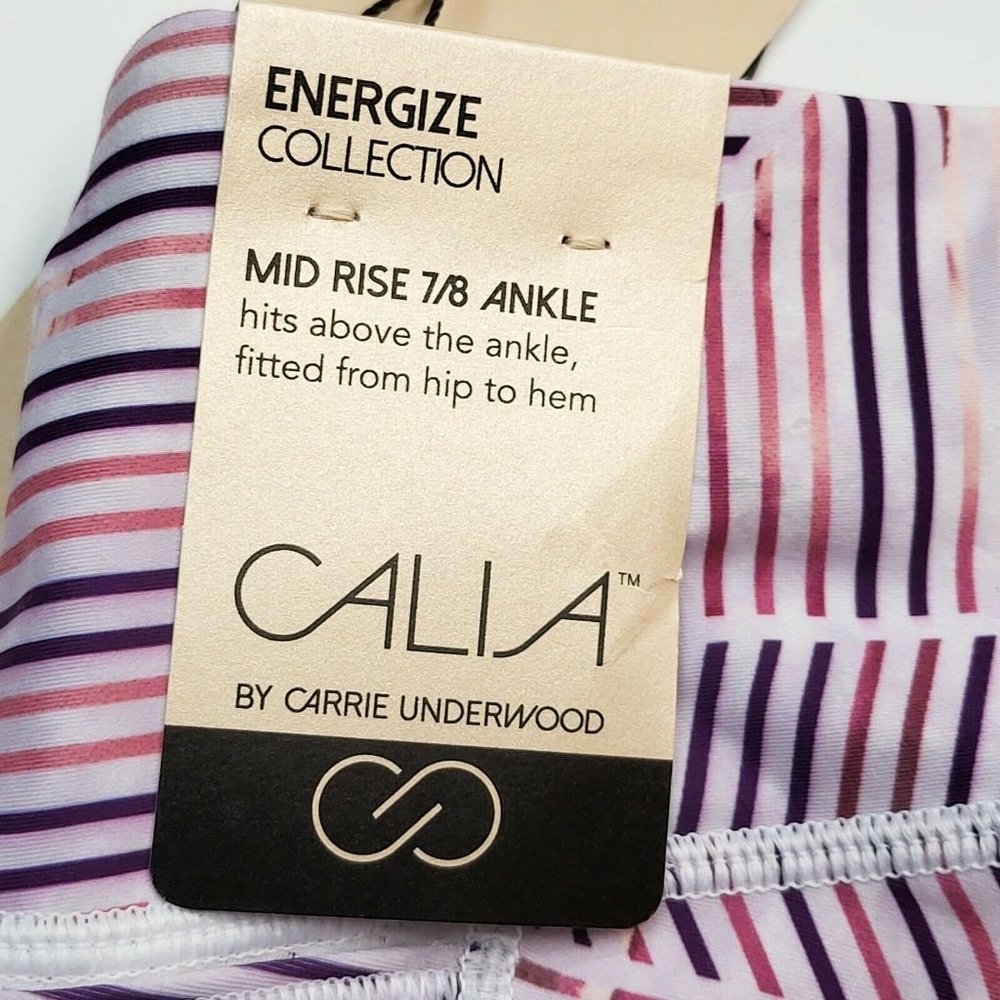 Calia Energize 7/8th Leggings Women's Pants Lycra Athletic Sport WAX32185PRT - Picture 9 of 12